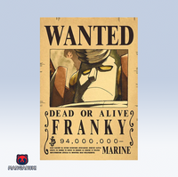 Affiche WANTED One Piece 🏴‍☠️ : Franky