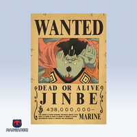Affiche WANTED One Piece 🏴‍☠️ : Jinbe