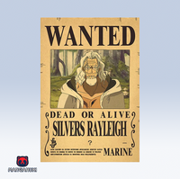 Affiche WANTED One Piece 🏴‍☠️ : Silvers Rayleigh