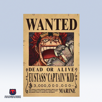 Affiche WANTED One Piece 🏴‍☠️ : Eustass