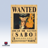 Affiche WANTED One Piece 🏴‍☠️ : Sabo